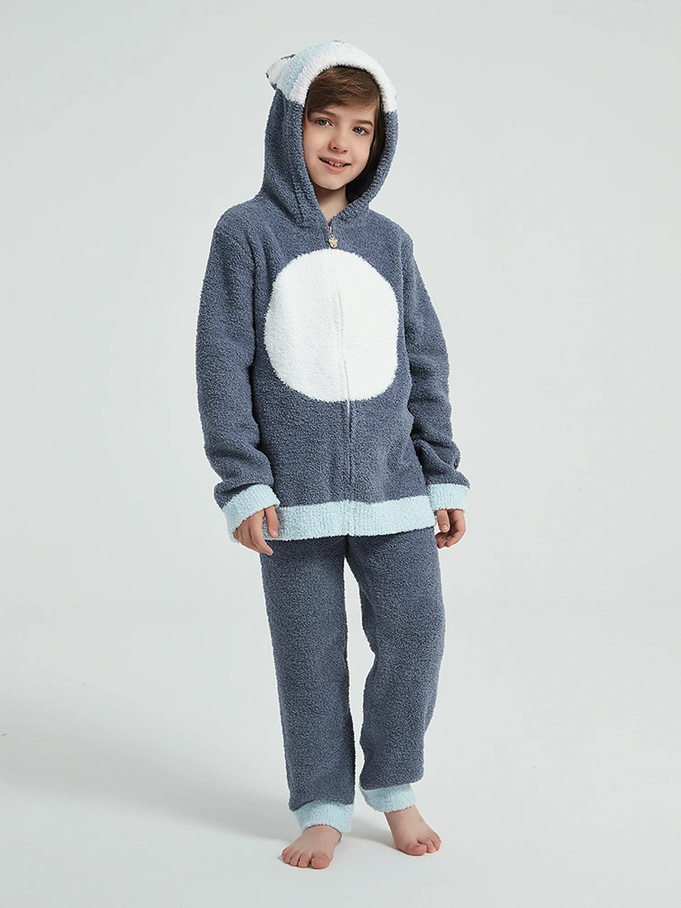 Boys Autumn and Winter Fleece Pajamas